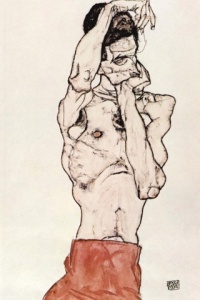 acte masculin avec chiffon rouge 1914
